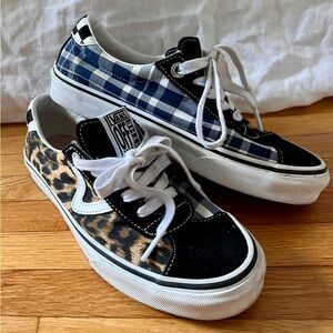 Vans Sandy Liang Women's 6.5 Epoch Sport Leopard Plaid VN0A4BU6XW1 Men’s 5